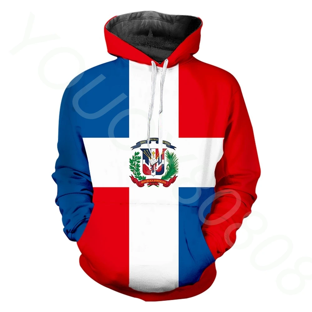 Top Trends: New Products Couple Long Top Pullover Dominican Republic Flag Print Cozy Warm Hoodie Fashion Sweatshirt Autumn Winter 2022 Shoppable Styles - Image 4