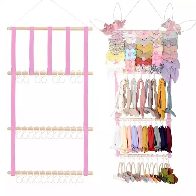 Top Trends: Hair Accessories Holder Display Hair Bows Jewelry Organizer For Women Girls Hanging Scrunchie Holder Stand Organizer Wall Decor Shoppable Styles