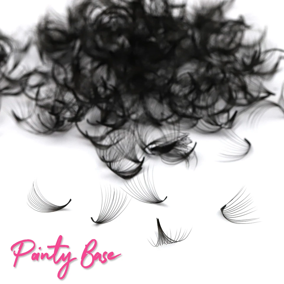 Top Trends: Handmade Premade Fans Pointy Base Lashes Loose Pro-made Volume Fans Medium Slim Narrow Stem Sharp Loose Fans Eyelash Extensions Shoppable Styles