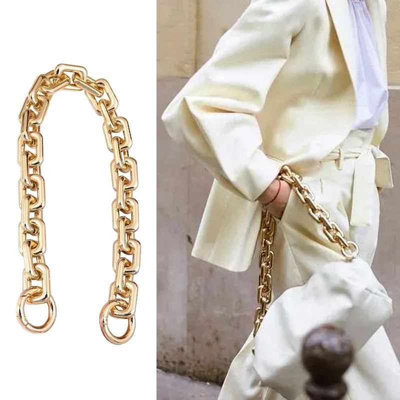 Top Trends: 40 / 60cm Handbag Modification Acrylic Thick Chain Shoulder Strap Diy Purse Replacement Chain For Shoulder Bag Handbags Straps Shoppable Styles