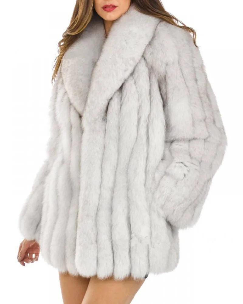 Top Trends: New Women Winter Faux Fur Coat Warm Jacket Fashion Faux Fox Fur Coat Artificial Long Fur Coats Overcoat Solid Color Furs Jackets Shoppable Styles