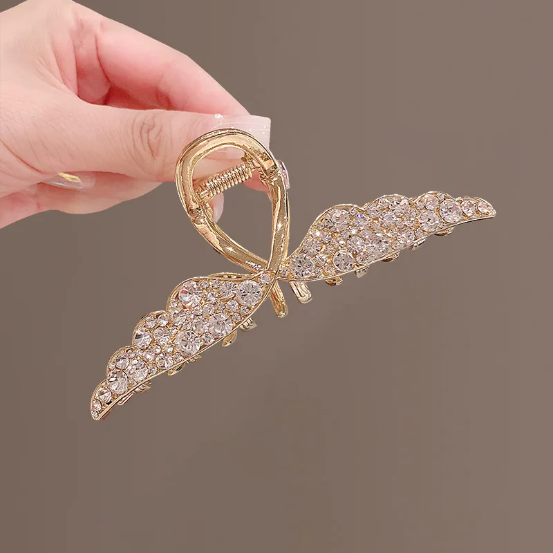 Top Trends: VANIKA Luxury Full Rhinestone Wing Hair Claw Elegant Metal Hairpins Ponytail Claw Clip For Women Girls Hair Accessories Gifts Shoppable Styles - Image 2