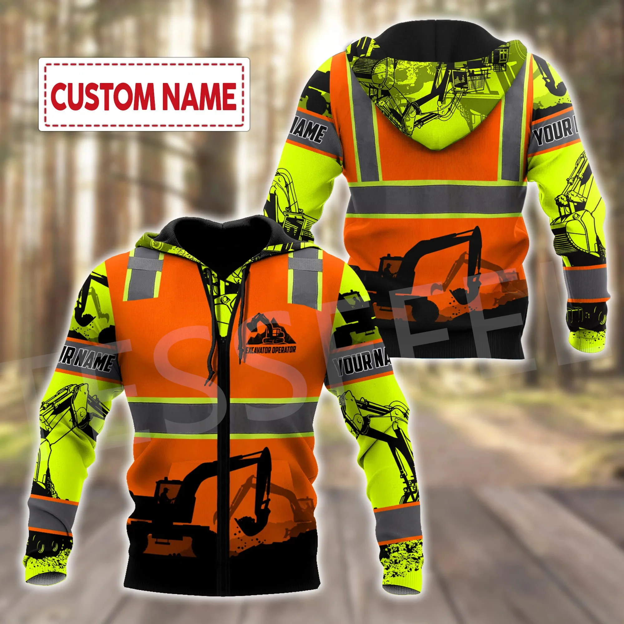 Top Trends: Tessffel Cosplay Crane Heavy Equipment Operator Worker Customize Name 3DPrint Men / Women Tracksuit Casual Funny Jacket Hoodies 30 Shoppable Styles