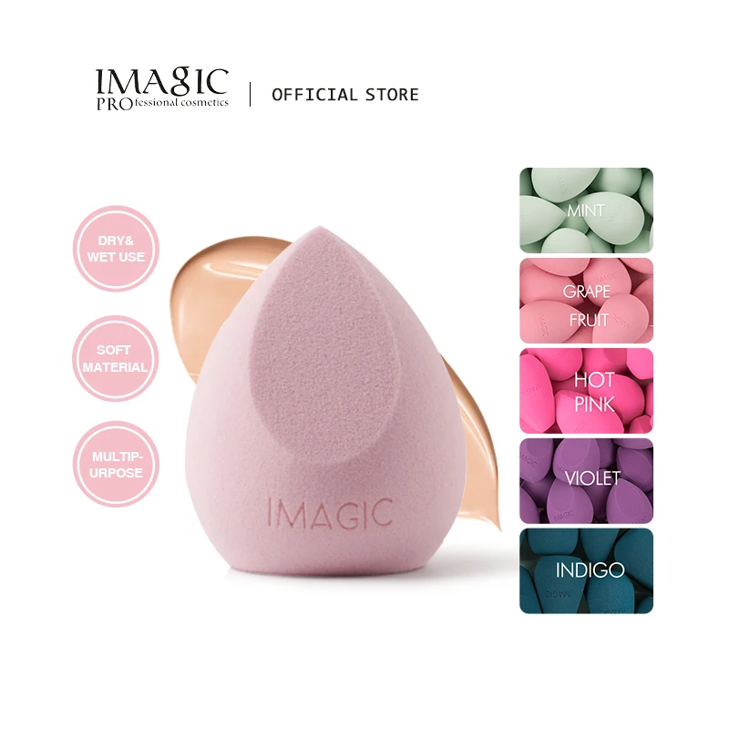 Top Trends: IMAGIC Cosmetic Puff Powder Makeup Sponge Smooth Women&#039;s Makeup Foundation Sponge Beauty Make Up Tools Water Drop Blending Shape Shoppable Styles