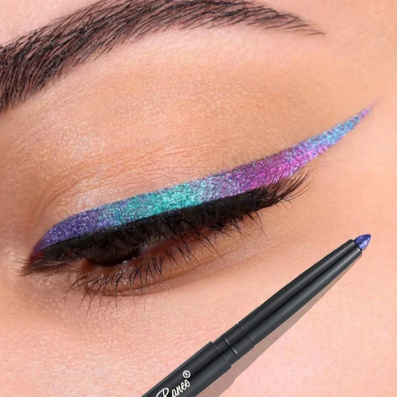 Top Trends: Glitter Aurora Eyeliner Pen Multi Chrome Eye Liner Lasting Shiny Metallic Eyeshadow Lying Silkworm Green Purple Makeup Pigment Shoppable Styles