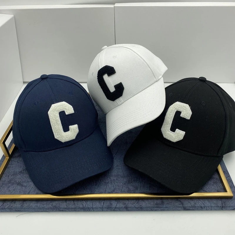 Top Trends: Fashion Baseball Cap For Women And Men Letter C Hip Hop Snapback Cap Cotton Sun Hats Unisex Solid Color Visor Hats Designer Cap Shoppable Styles