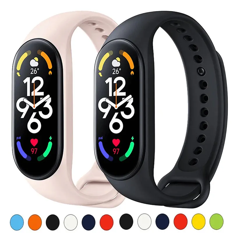 Top Trends: Watch Strap For Xiaomi Mi Band 7 6 Bracelet Smartwatch Silicone Wrist For Xiaomi Mi Band 4 5 6 7 Correa Mi Band 6 5 4 3 Strap Shoppable Styles