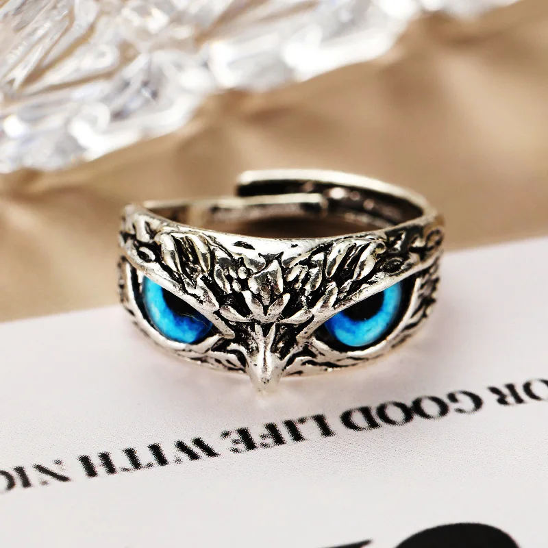 Top Trends: Fashion Charm Vintage Owl Ring For Men Women Cute Animals Owl Youth Gothic Rings Jewelry Accessories Gifts Shoppable Styles