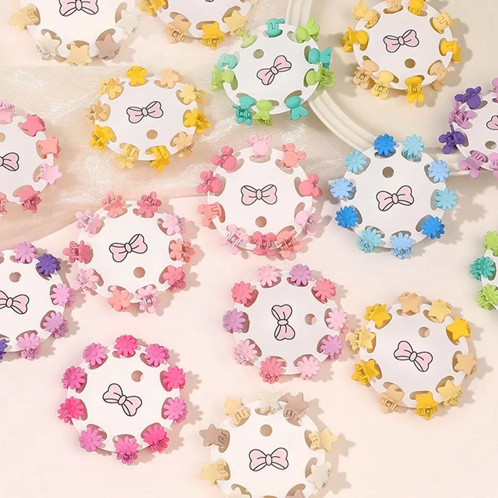 Top Trends: 10PCS Cute Star Rabbit Candy Small Hair Claw Crab Clips Girls Childs Mini Cartoon Hair Clamps Baby Hair Accessories Sets Shoppable Styles - Image 3