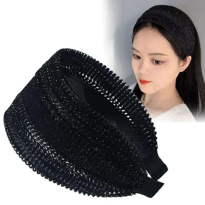 Top Trends: Women&#039;s Hair Band Simple Wide Headband With Teeth Non-Slip Hairpin All-Matching Hollow Cover Gray Hair Haar Accessoires Women Shoppable Styles