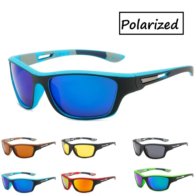 Top Trends: Men's Retro Polarized Sunglasses Unisex Travel Square Frame Ultralight Sports Sun Glasses Outdoor Riding Goggle Shades For Male Shoppable Styles