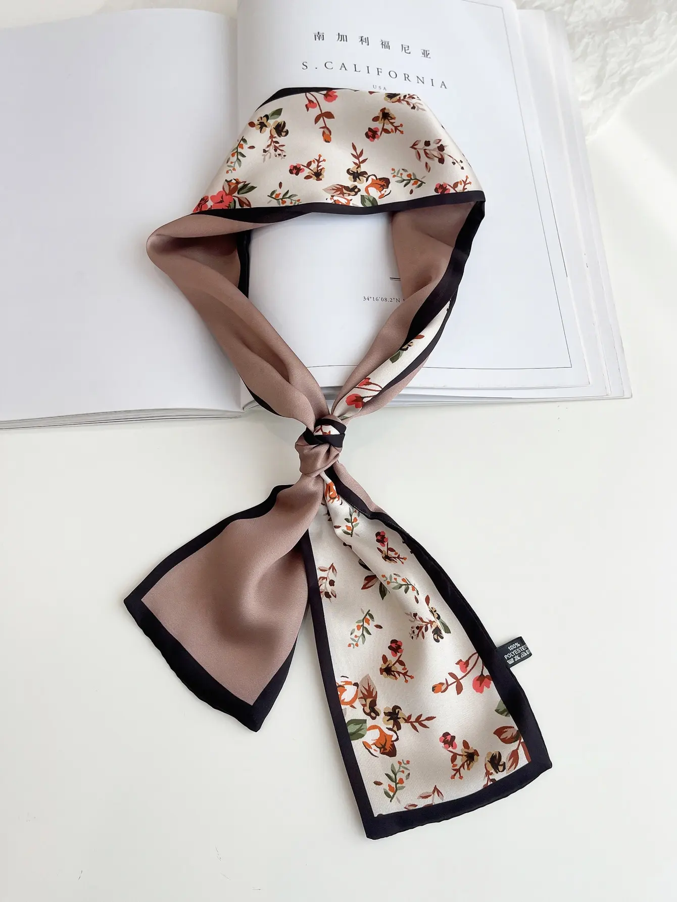 Top Trends: NEW Fashion Print Hair Ribbon Scarf Women Neck Tie Bag Scarfs Satin Silk Skinny Headscarves Ladies Foulard Floral Bands Shoppable Styles - Image 3