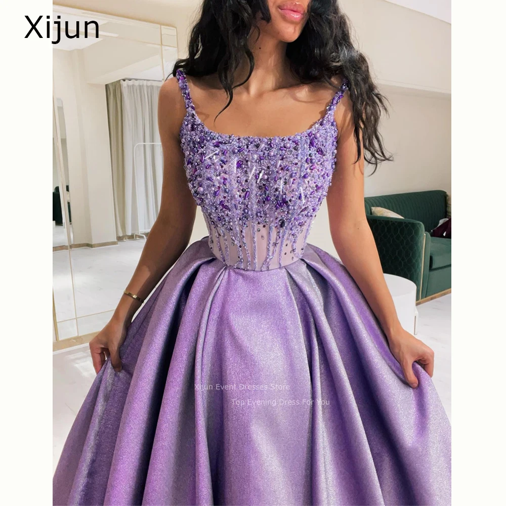 Top Trends: Xijun Glitter Evening Dress Dubai Arabic Prom Gowns Formal A-Line Prom Dress Gogerous Party Dress Abendkleider 2023 For Women Shoppable Styles