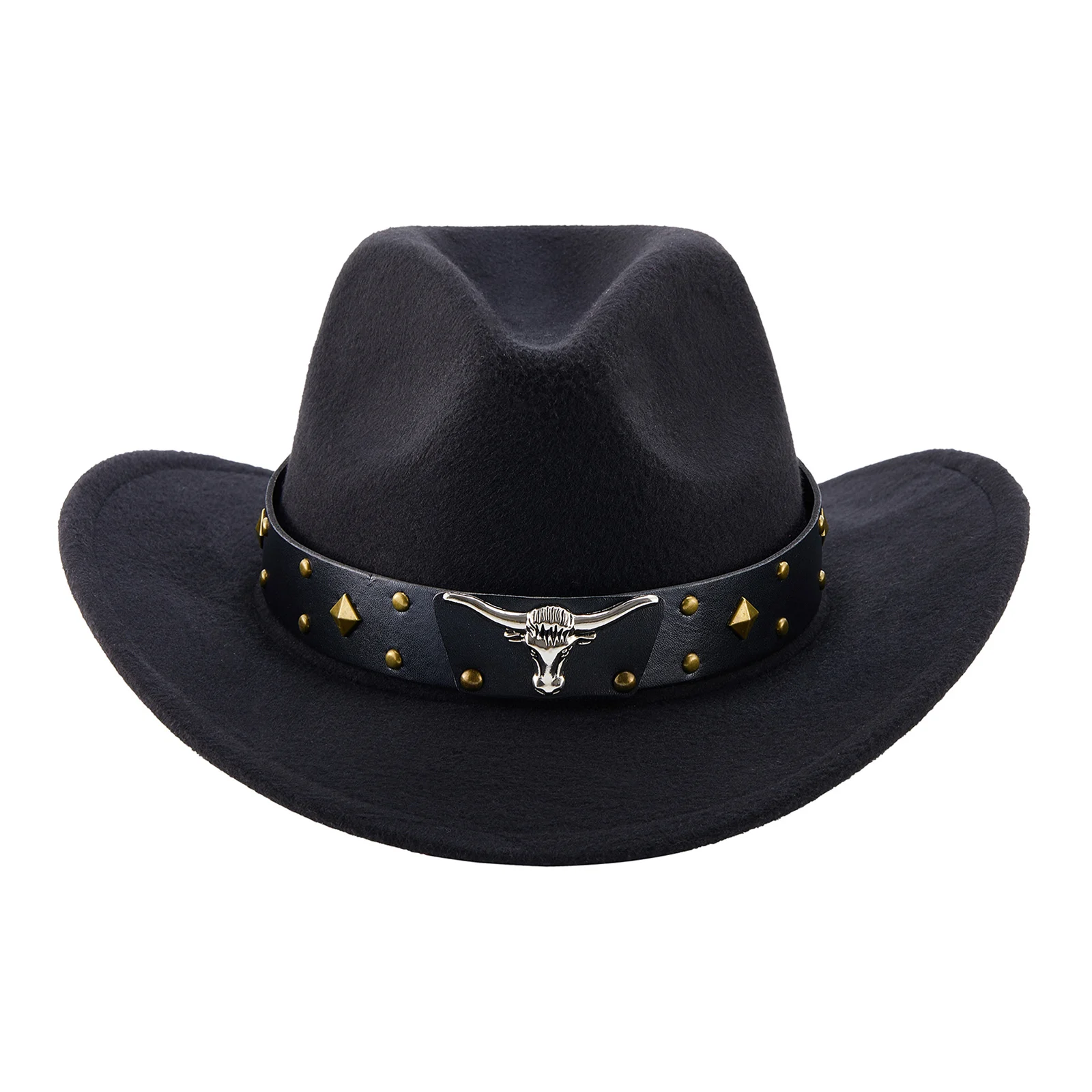 Top Trends: Fashion Western Cowboy Hats Women Men Metal Cow Head Decor Cowgirl Hat Casual New Party Halloween Dress Up Hats Headwaer Gifts Shoppable Styles