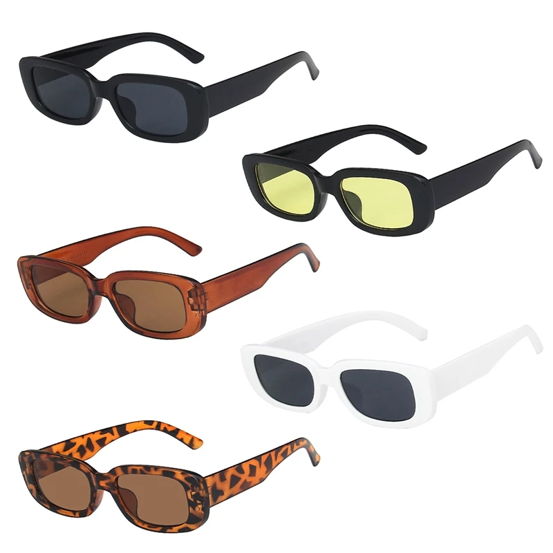 Top Trends: Retro Trendy Square Sunglasses Cycling Glasses Women Leopard Fashion Sunglasses Anti-UV Travel Fishing Hiking Eyewear Shoppable Styles