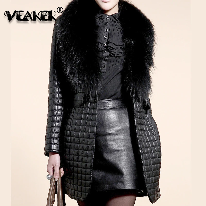 Top Trends: 2022 Autumn Winter Faux Fur Coat Women Warm Jacket Female Slim Fit PU Leather Fur Coats Fluffy Outerwear Long Jackets Brand New Shoppable Styles