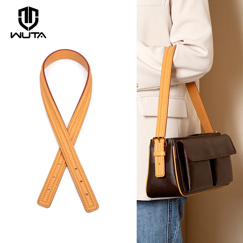 Top Trends: WUTA Vachetta Leather Bag Strap Replacement For LV VIVA CITE PM MM Top Layer Cowhide Underarm Crossbody Purse Strap Handbag Belt Shoppable Styles