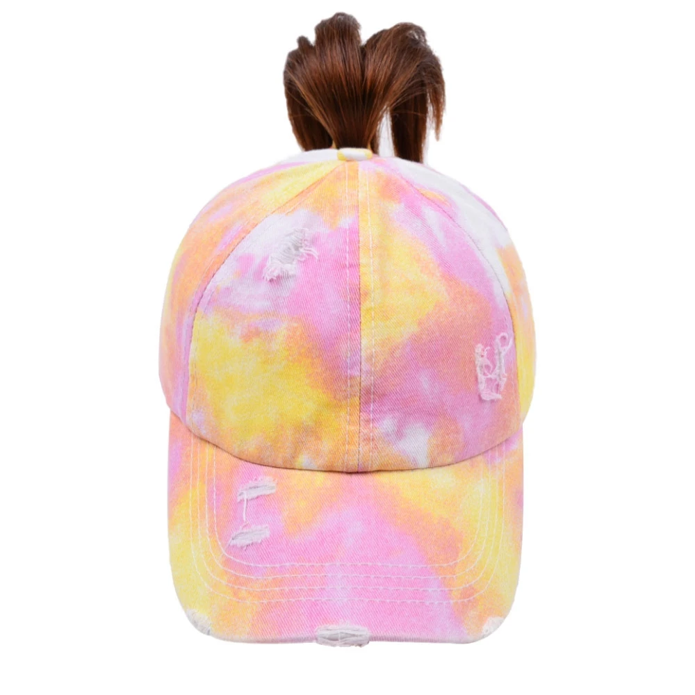 Top Trends: HanXi Women Ponytail Baseball Cap Criss Cross Hat 2020 New Arrival Hat Caps Outside Sport Hip Hop Snapback Washed Visor Shoppable Styles - Image 6