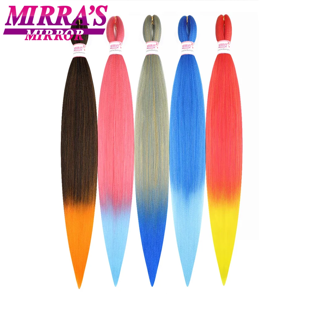 Top Trends: Corlorful Synthetic Jumbo Braids Hair Extensions 28 Inch Braiding Hair Pre Stretched Yellow Blue Green Red Pink Purple Braids Shoppable Styles - Image 2