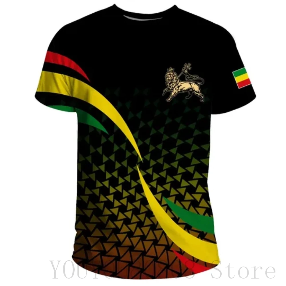 Top Trends: Summer New Tigre African Country Flag Men&#039;s Printed T-Shirt Top Casual Loose Short Sleeve T-Shirt 2022 Shoppable Styles