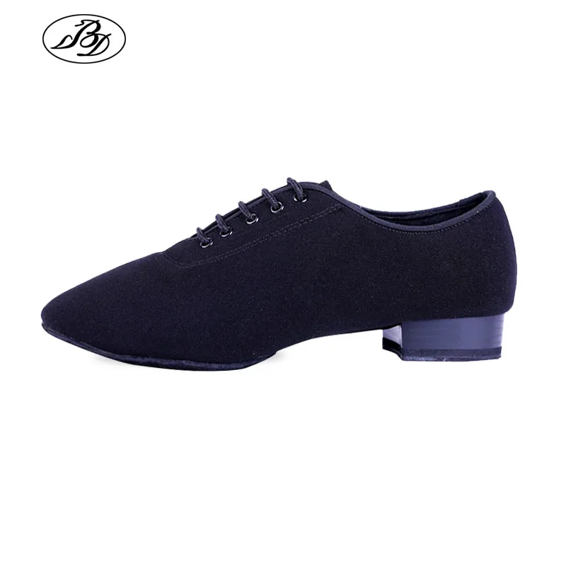 Top Trends: Men Standard Dance Shoes BD309 Ballroom Shoe Canvas Napped Split Outsole Practice Competition Men Modern Dancing Shoe Dancesport Shoppable Styles