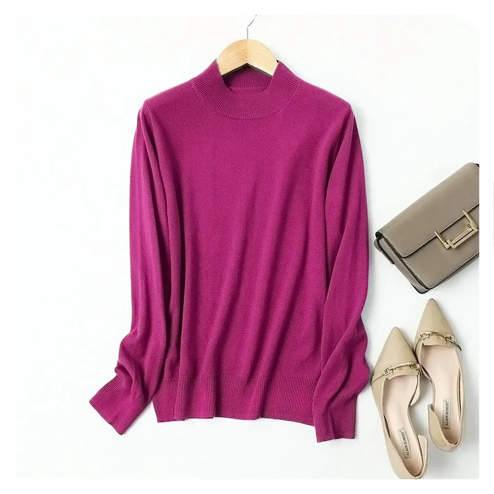 Top Trends: Silk Cashmere Blended Sweater Women's 2023 Autumn Winter New Classic V-Neck Sweater Bottomed Sweater Women's Top Shoppable Styles