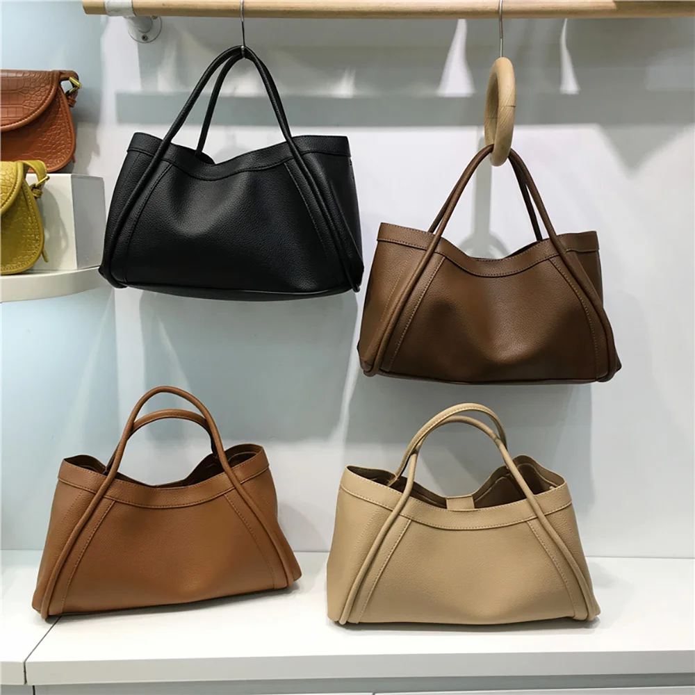 Top Trends: Large Capacity Women Tote Handbags Fashion Soft Pu Leather Commuter Composite Bags Female High Quality Crossbody Shoulder Bag Shoppable Styles