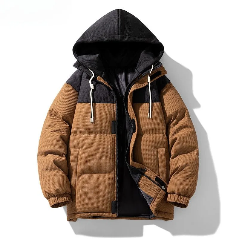 Top Trends: Winter Men Clothing Assorted Colors False-Two-Piece Hooded Cotton-Padded Coat Male Plus Size 8XL Thicken Cold-Resistant Outwear Shoppable Styles