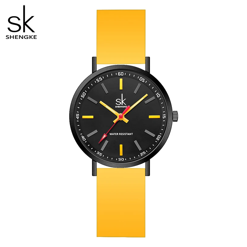 Top Trends: SHENGKE Sports Women Silicone Strap Watches New Design For Woman SK Quartz Wristwatches Original Ladies Clock Relogio Feminino Shoppable Styles