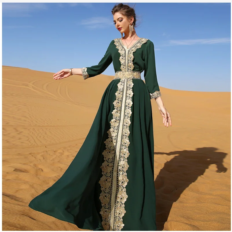 Top Trends: Ramadan Eid Chiffon Abaya Dubai Turkey Islam Muslim Long Dress Abayas For Women Robe Caftan Marocain De Soiree Femme Musulmane Shoppable Styles