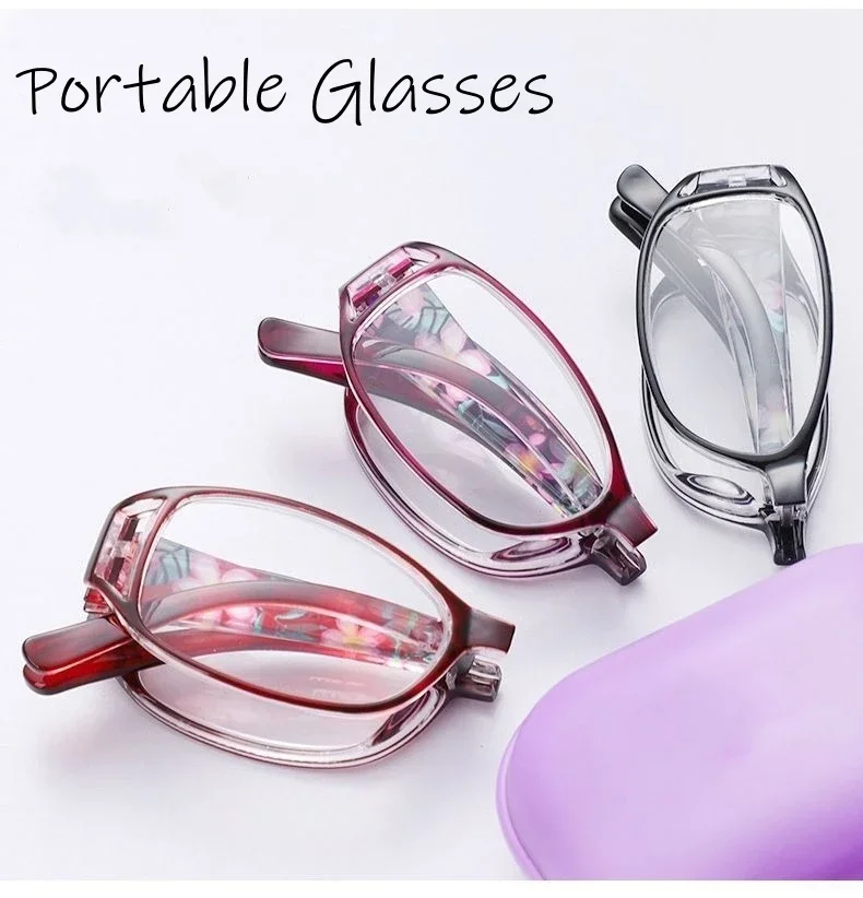 Top Trends: Women Anti Blue Ray Anti-fatigue Full Frame Portable Eyeglasses Anti-Blue Light Reading Glasses Vintage Square Frame Eyewear Shoppable Styles