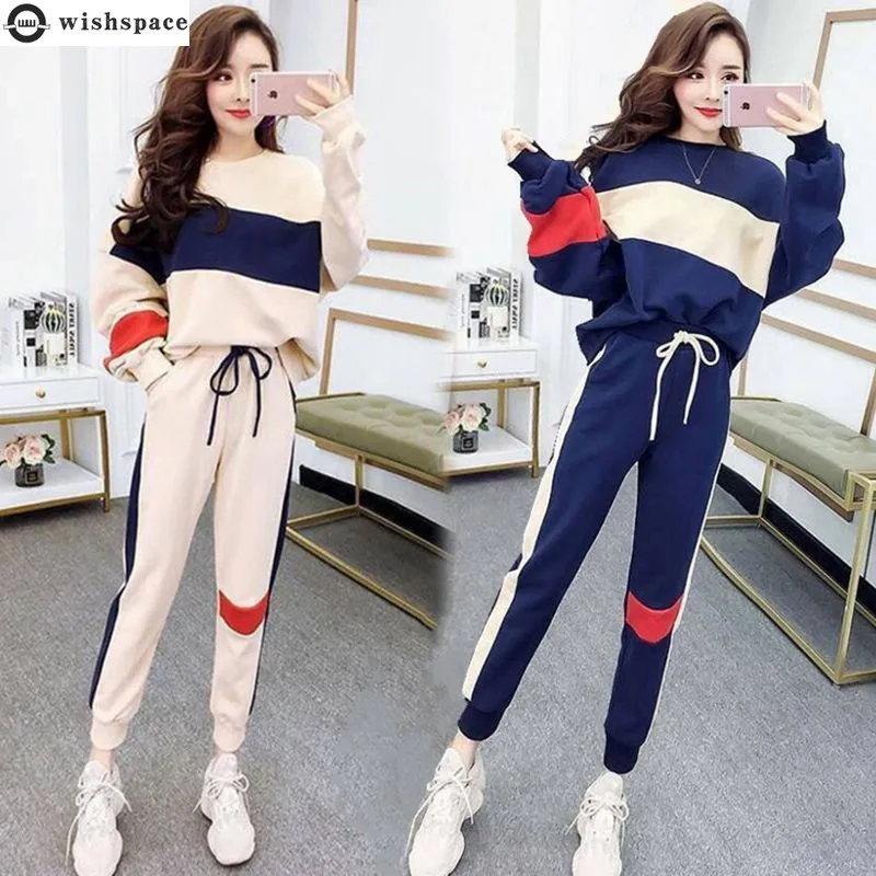 Top Trends: Sports Suit Women's Spring And Autumn 2022 New Korean Casual Student Long Sleeve Fashion Age Reducing Two-piece Set Shoppable Styles