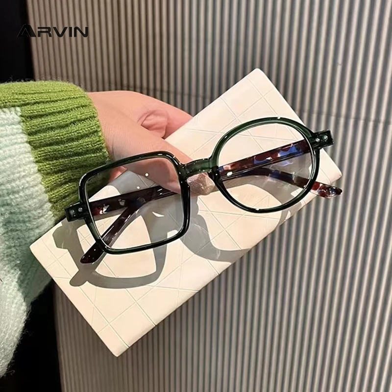 Top Trends: Retro Asymmetrical Square Round Glasses Frame Women Clear Lens Optical Prescription Man Women&#039;s Decorative Glasses Shoppable Styles