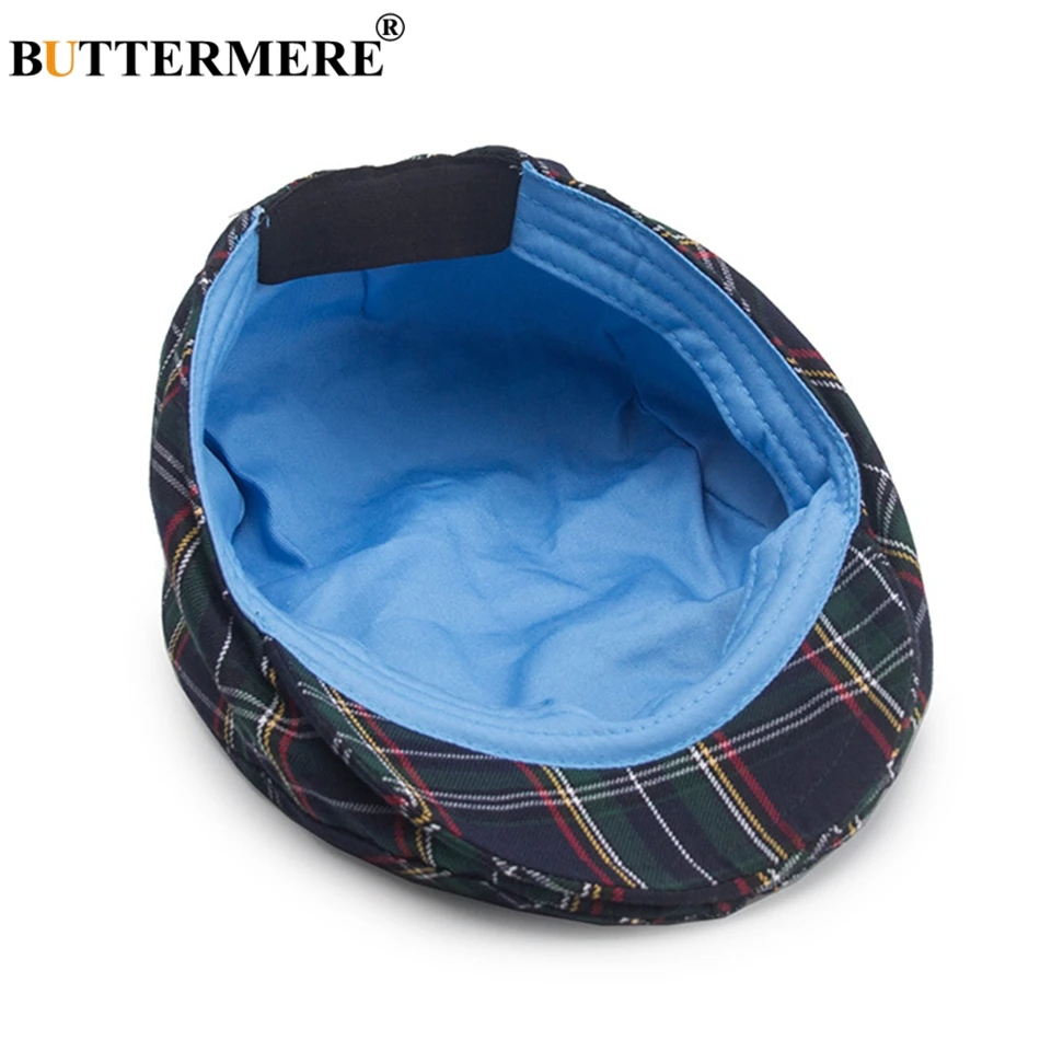 Top Trends: BUTTERMERE Womens Plaid Flat Caps Male Casual Cotton Vintage Berets Hats Summer Spring Classic Checkered Stylish Gatsby Cap Shoppable Styles - Image 4