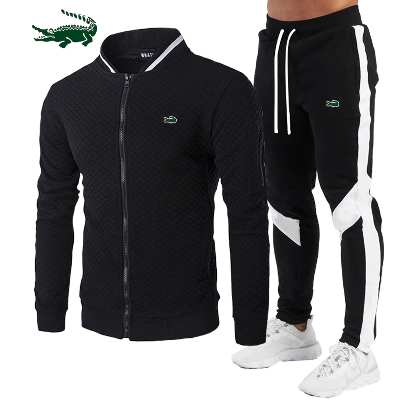 Top Trends: High Quality Man To Man Sweatsuit Men's Set Embroidered Pant Sets Tracksuit Men Male Set Men's Clothing Sweatsuit Set Men 2023 Shoppable Styles