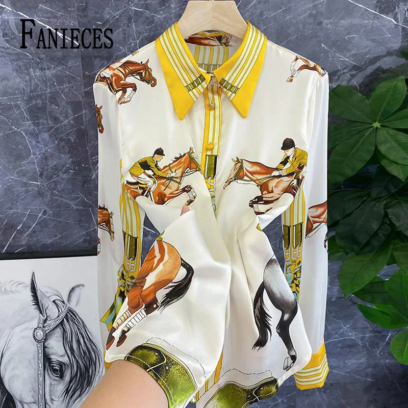 Top Trends: FANIECES S-4XL Women Shirts And Blouses 2023 Long Sleeve Turn-down Collar Spring Shirt OL Style Women Loose Blouse Blusas блузка Shoppable Styles