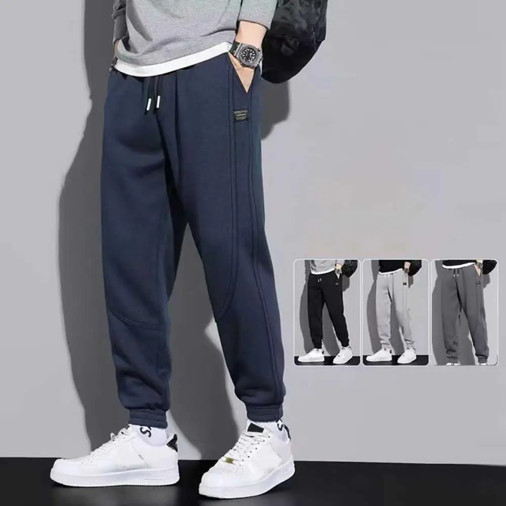 Top Trends: Stylish Fast Drying Shrinkable Cuffs Solid Color Running Sport Pants Daily Clothing Jogging Trousers Male Sweatpants Shoppable Styles