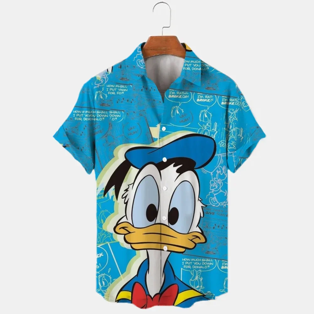 Top Trends: New 3D Printed Disney Donald Duck Mickey Mouse Men's Shirt New Summer Fashion Street Trend Retro Boutique Unisex Top Shoppable Styles