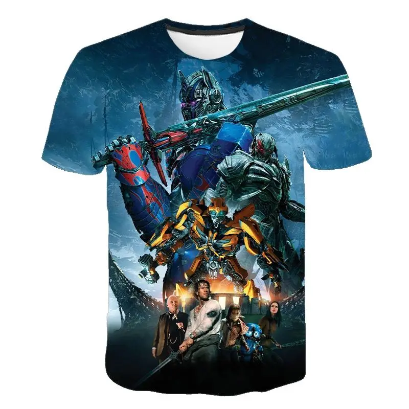 Top Trends: 2023 Summer Transformers 3D Print Men's T-shirt Fashion Casual Street Loose Comfortable Oversized T-shirt Men's / women's Clothing Shoppable Styles