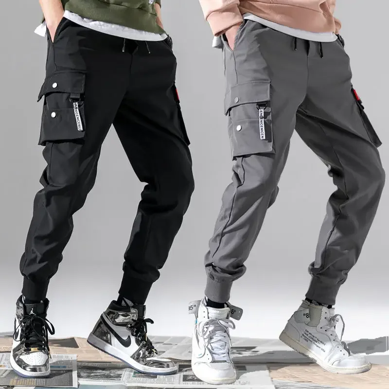 Top Trends: Cotton Men&#039;s Cargo Joggers Techwear Sweatpants Streetwear Trousers For Men Jogging Oversize Sports Pants Clothing Spring Thin Shoppable Styles