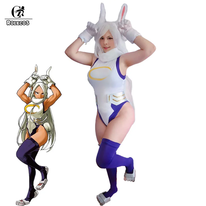 Top Trends: ROLECOS MHA Rabbit Hero Mirko Cosplay Sexy Costume Anime BNHA Rumi Usagiyama Miruko Cosplay Women Shoppable Styles