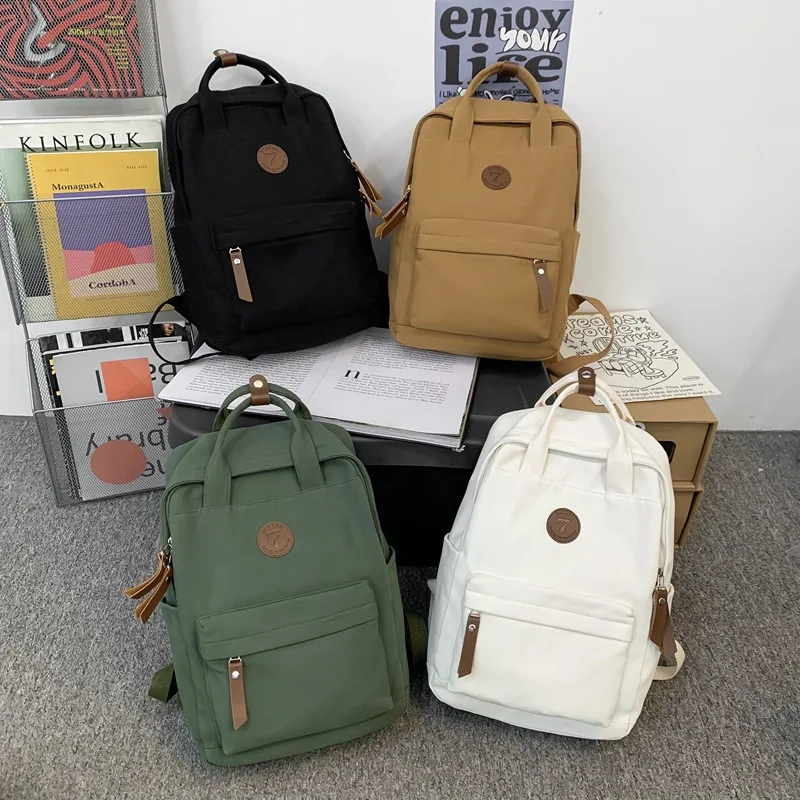 Top Trends: 2023 New College Male Canvas Backpack Female Retro Travel Book Bag Girl Boy Laptop Student Fashion Men's And Women's School Bag Shoppable Styles - Image 3