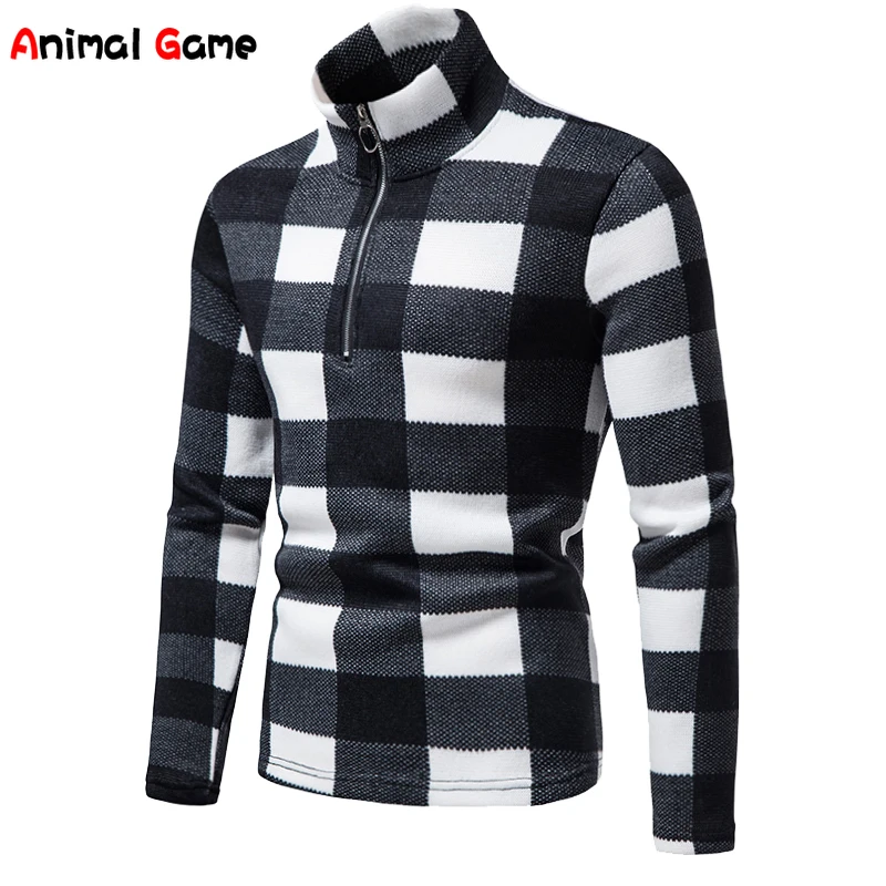 Top Trends: （5 Styles）Warm Men's Long Sleeve Sweater Fashion Stand-up Collar Zipper Sweater Casual Sweatshirts Shoppable Styles