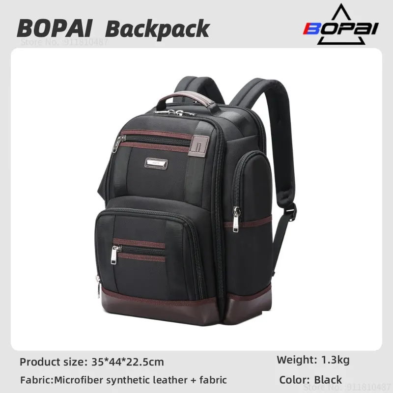 Top Trends: BOPAI New Large Capacity Men Laptop Backpack Multifunctional School Backpack Oxford Cloth Waterproof Business Trip Backpack Bag Shoppable Styles