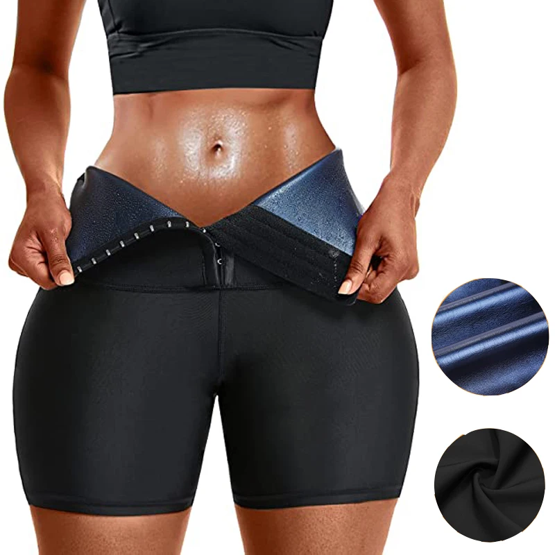 Top Trends: Women Hot Thermo Pants Sauna Shorts Sweat Capris Compression Slimming Tummy Control Body Shaper Weight Loss High Waist Trainer Shoppable Styles