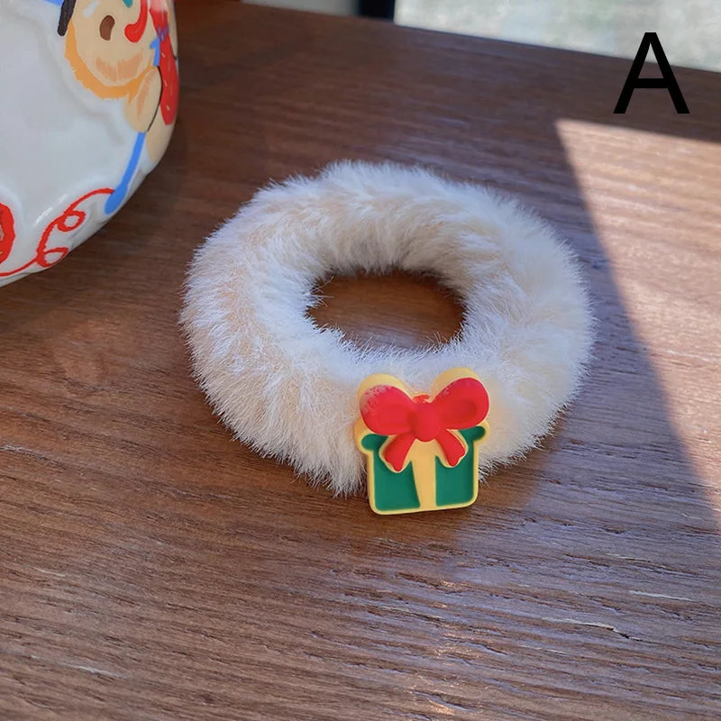 Top Trends: Christmas Fluffy Hair Rope Fashion Xmas Tree Elk Snowman Shaped Versatile Hair Tie Euramerican New Year Gift Hair Tie Headwear Shoppable Styles - Image 2