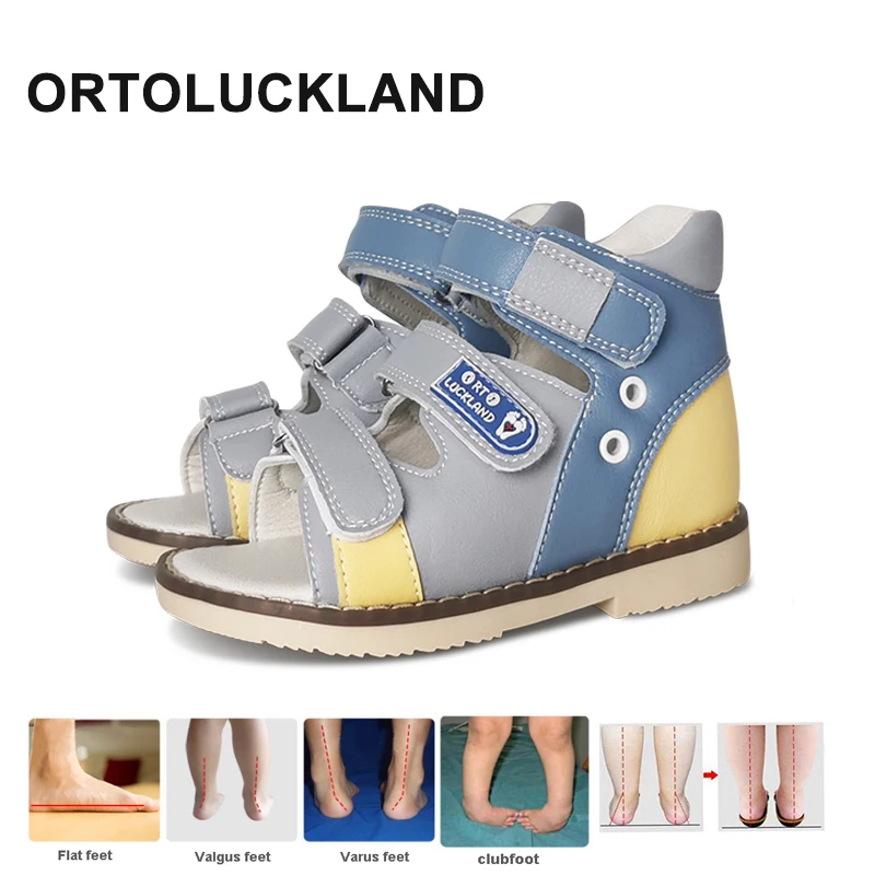 Top Trends: Ortoluckland Baby Girls Sandals New Children Orthopedic Flatfeet Shoes Summer Toddler Boys Arch Support Footwear Size20 To33 Shoppable Styles