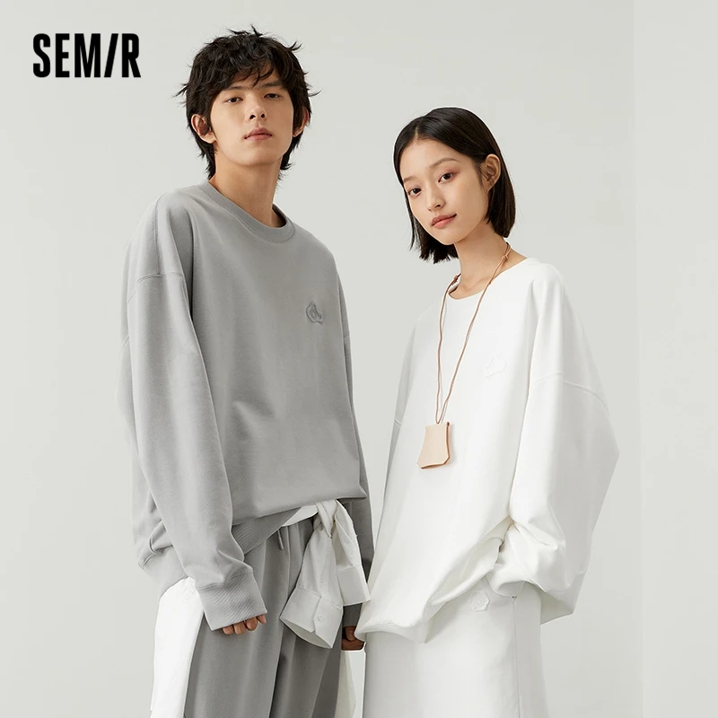 Top Trends: Semir Sweatshirt 2021 Autumn New Oversize Fashion Simple Basic Couple Clothes Fashion Hoodies Shoppable Styles