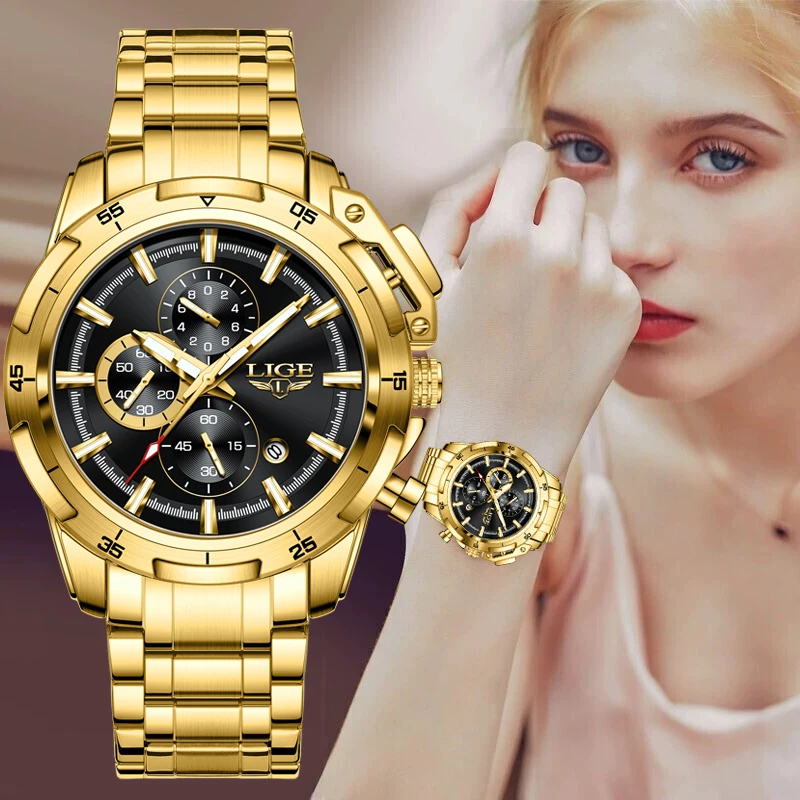 Top Trends: LIGE Watch For Women Fashion Watches Ladies Creative Steel Women's Bracelet Watches Female Waterproof Clock Relogio Feminino+ BOX Shoppable Styles