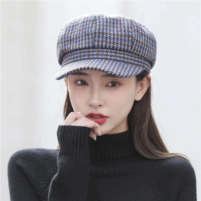 Top Trends: Hats For Women Winter Warm Age-reducing Fashion Beret Army Octagonal Cap Casual Peaked Cap Feminino Boina S54 Shoppable Styles - Image 5